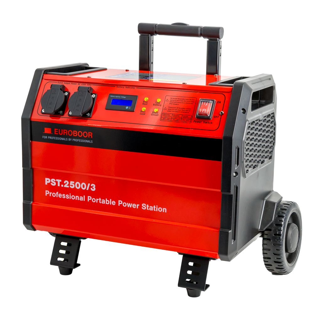 24422.png Euroboor PST.2500/3 Powerstation/Mobile Stromversorgung - 220V 2.5kWh / inkl. Abdeckung - Image 1