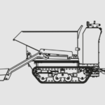 Lumag Minidumper MD800EF-S mit Elektr. Kettenantrieb und Fernsteuerung