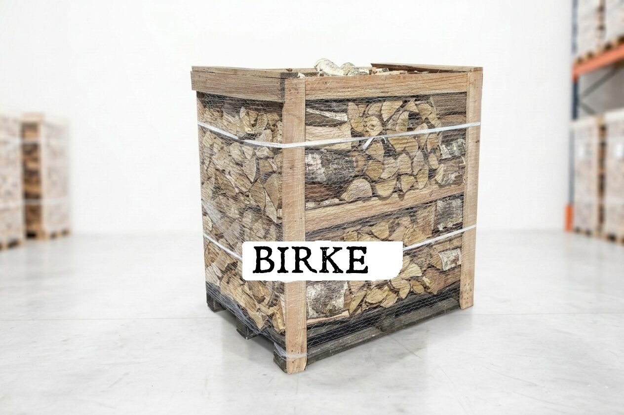 1RMLabelBirke_1_0269fa9c-1506-49df-8b25-52002c99fe3a.jpg Brennholz Palette – Birke – 30/33 cm – kammergetrocknet – 1 RM - Image 1