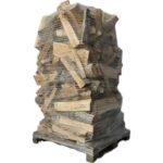 Brennholz Wooday – Palette mit 2 m³ Laubholzscheiten in 25 cm Länge