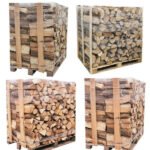 4 x Paletten (2 Weißeiche + 2 Buche/Hainbuche) – 40-cm-Scheite