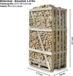 Brennholz Birke 25 cm – 1,8 Raummeter auf Palette, kammergetrocknet & ofenfertig - Image 3