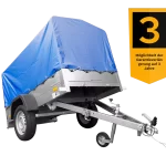 Anhänger mit Plane GARDEN TRAILER 201 KIPP [mit Stützrad, blauer Hochplane und Hochspriegel]