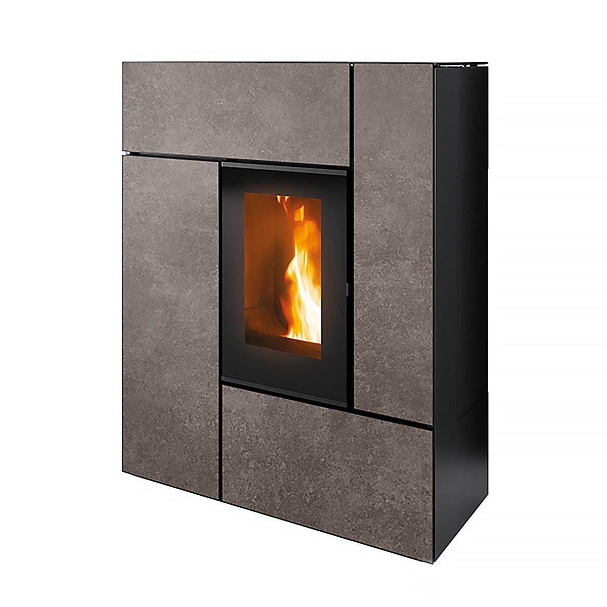 prod_7038806_ofen_de.jpg Pelletofen MCZ Feel Comfort Air Matic 12 Core R 12 kW - Verkleidung: 253 Materia Piombo - Image 1