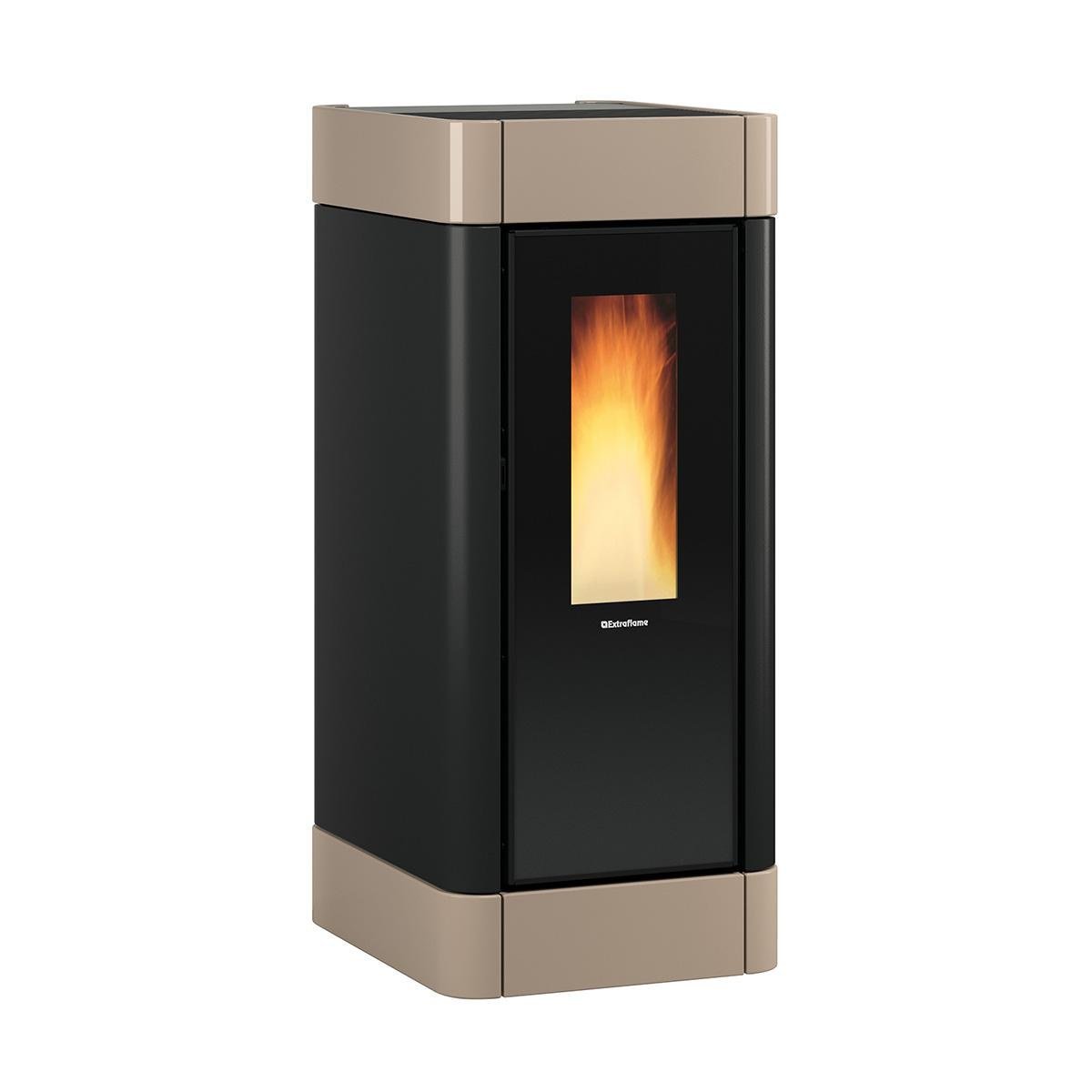 prod_7061753_ofen_de-1.jpg Pelletofen Extraflame Evolution Line Sinfony mit 11 kW - Verkleidung: taupe glänzed - Image 1