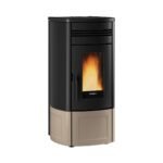 Pelletofen Extraflame Evolution Line Noris Plus Lux mit 12 kW - Verkleidung: taupe matt