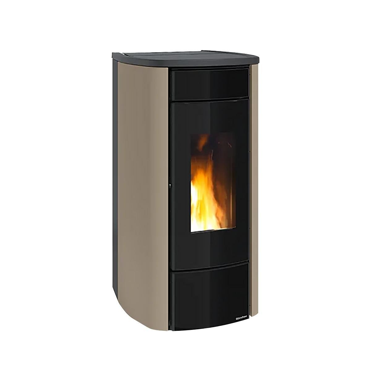 prod_7061959_ofen_de-1.jpg Pelletofen wasserführend Extraflame Evolution Line Miriana Idro H16 mit 18,4 kW - Verkleidung: taupe matt - Image 1