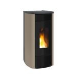 Pelletofen wasserführend Extraflame Evolution Line Miriana Idro H23 mit 25,8 kW - Verkleidung: taupe matt