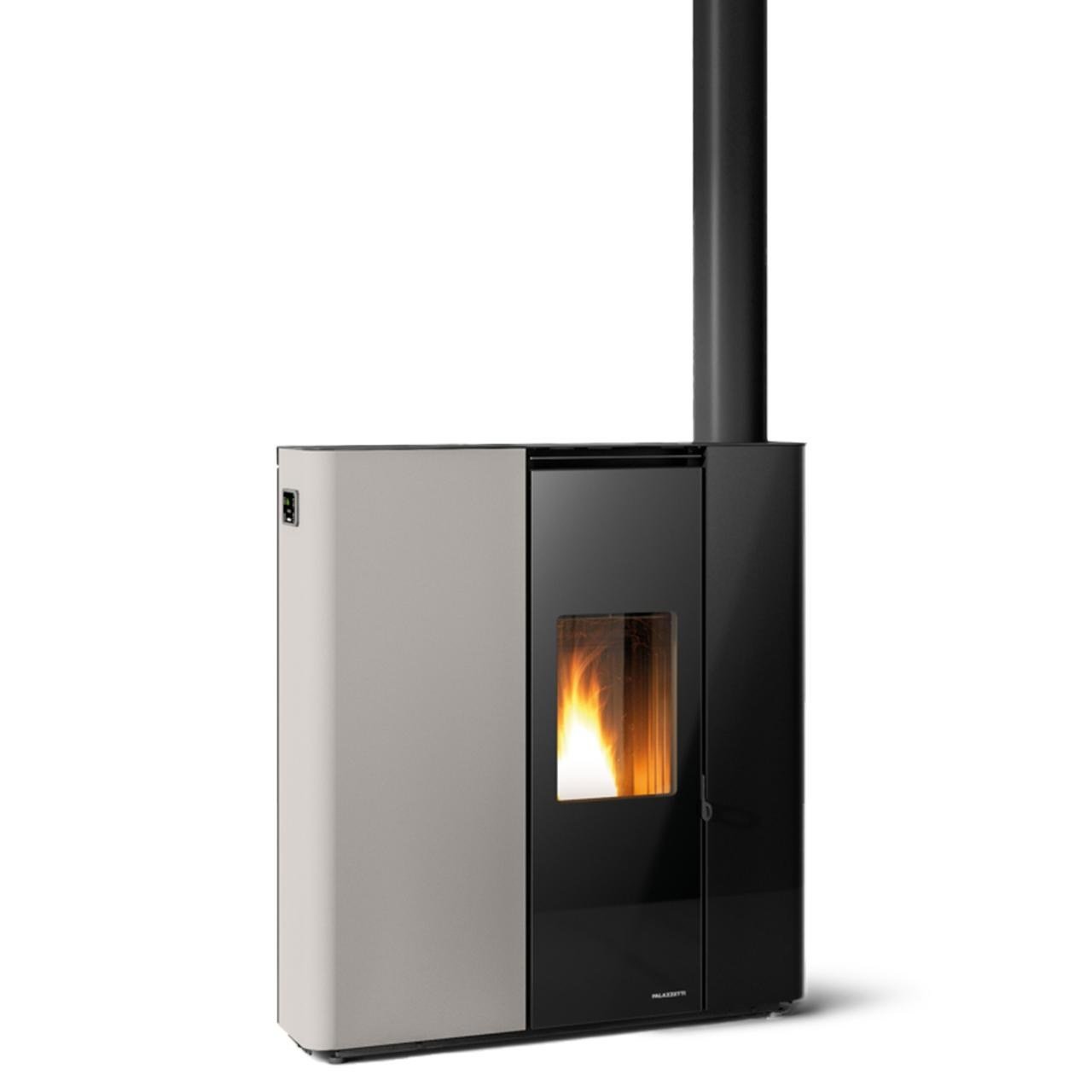 prod_7064685_ofen_de.jpg Pelletofen Palazzetti Ecofire Scarlet Lux TC 9 US, 9 kW - Ausführung: Stahl Taubengrau - Image 1