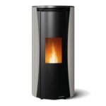 Pelletofen Palazzetti Ecofire Vivi TC 9, 9 kW - Ausführung: Stahl Taubengrau