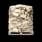 Buchen Premium Brennholz 25cm, rindenfrei auf Palette im Netz, ca. 1,6 srm / 1rm, 500 kg