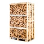 Palette kammergetrocknetes gespalten Eiche Brennholz 25cm